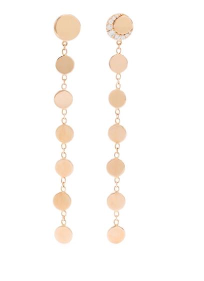 18kt rose gold Luce diamond drop earrings
